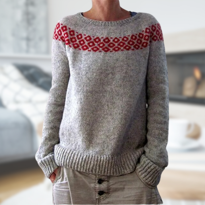 AMBRA | KNITTED CREW NECK JUMPER