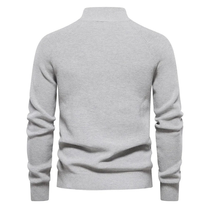 MEMO | Classic Sweater with High Neck and Zipper