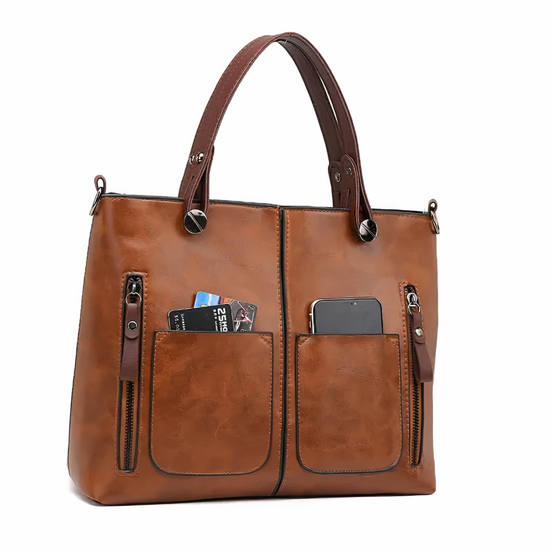 CAROLA | Vintage Style Leather Bag