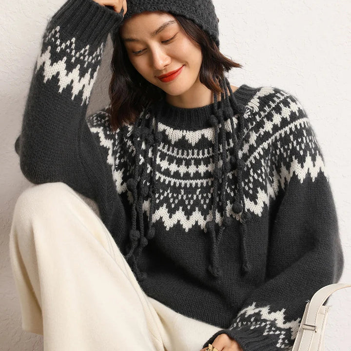 EVA | O-NECK KNITTED SWEATER