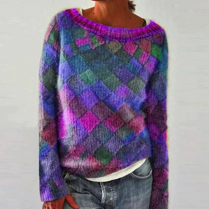 AMBRA | COLORFUL & STYLISH O-NECK JUMPER