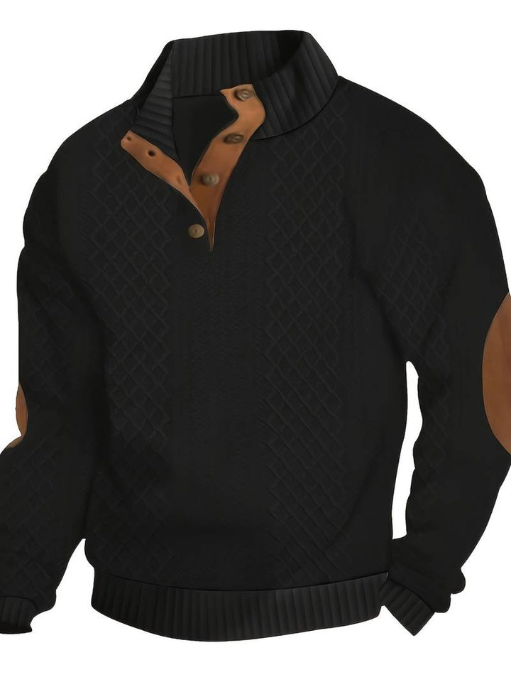 JAYDEN | Men's ribbed button-up Sweater