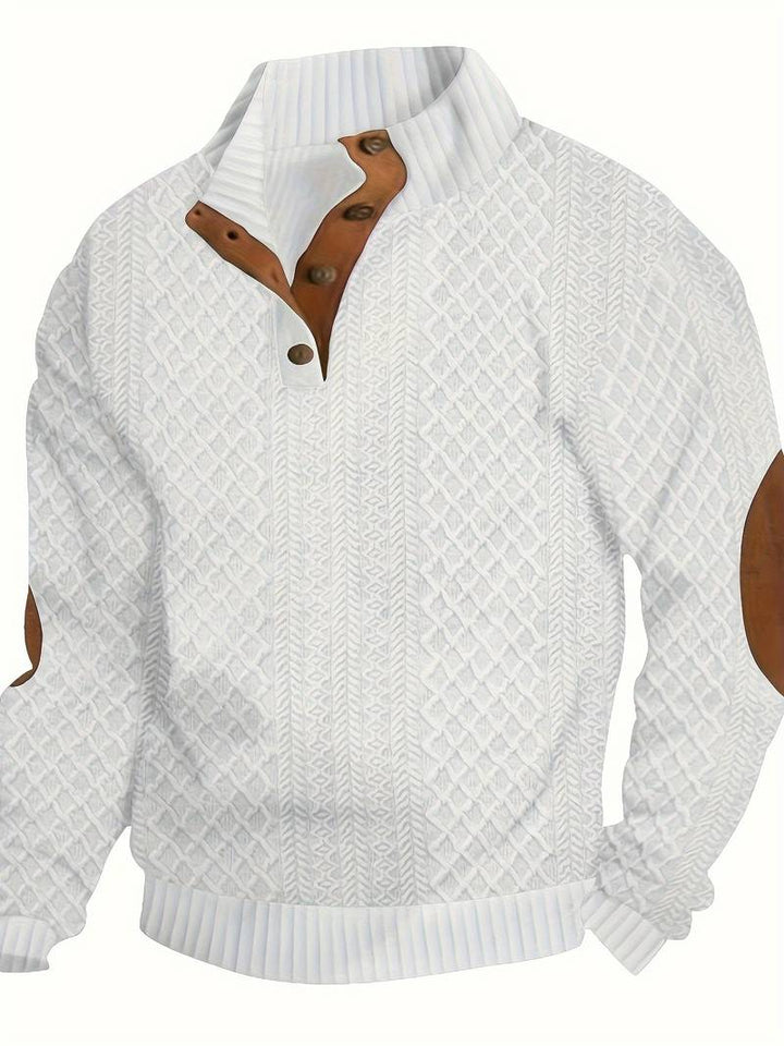 JAYDEN | Men's ribbed button-up Sweater