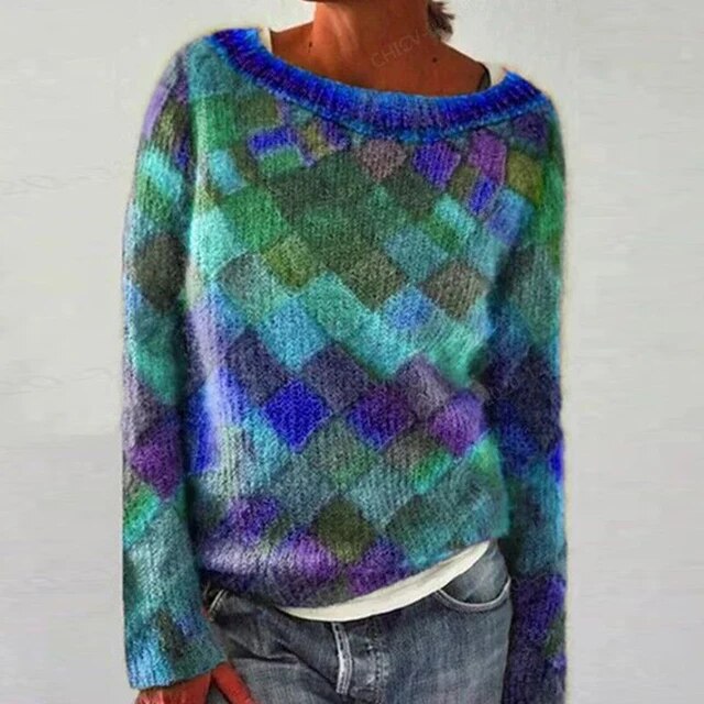 AMBRA | COLORFUL & STYLISH O-NECK JUMPER