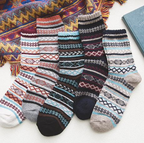 MINI'S - (5 PAIRS) WOOL BLEND SOCKS